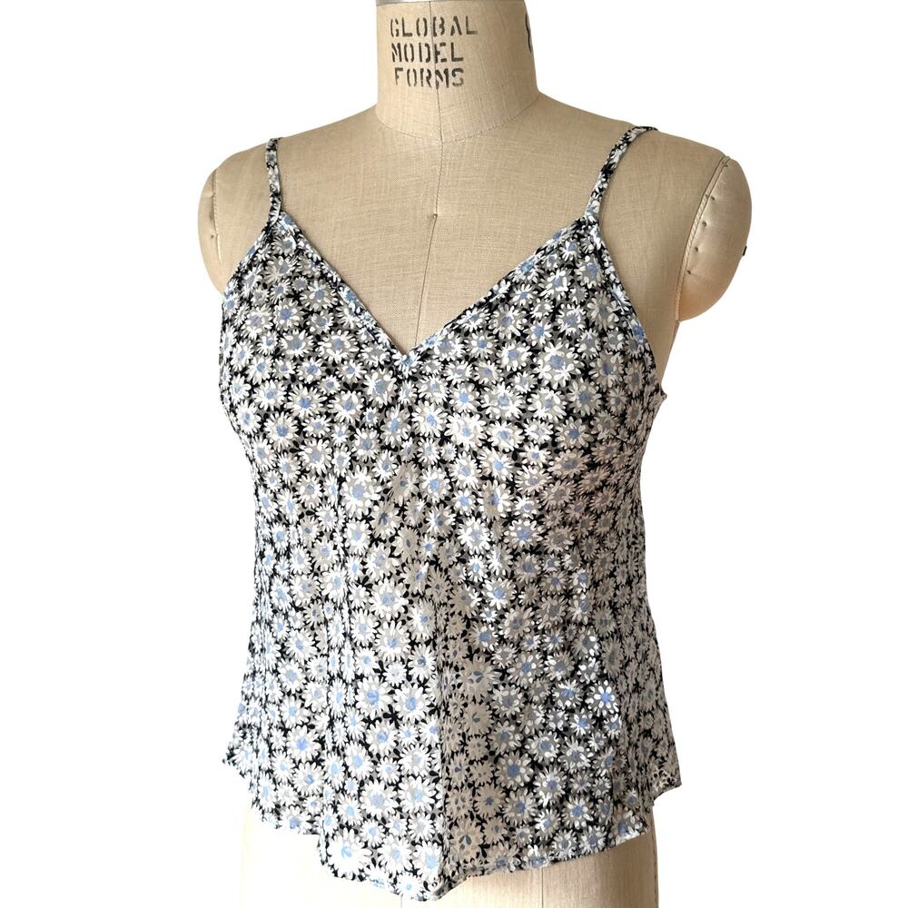 maje Camisole Print Sheer Daisy Print Top Size 2/ Medium